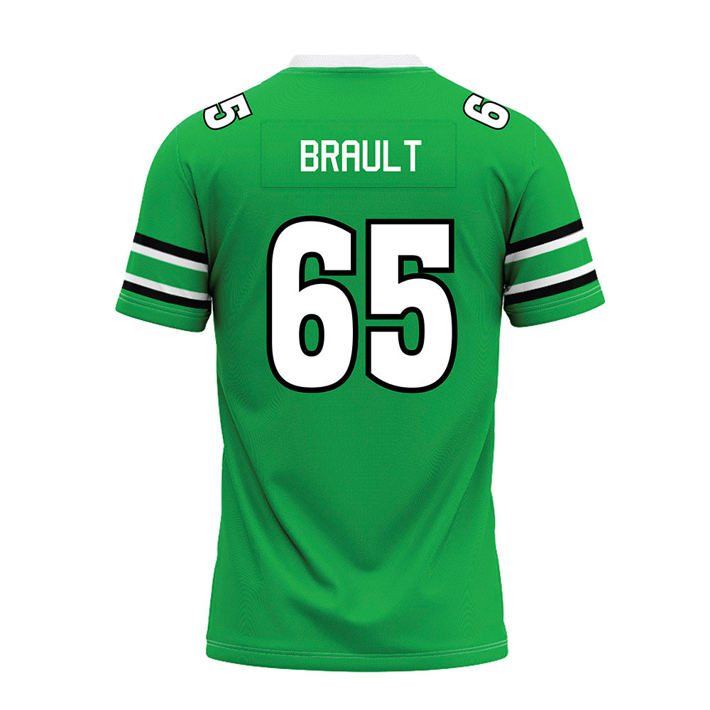 Marshall - NCAA Football : Parker Brault - Green Premium Football Jersey-1