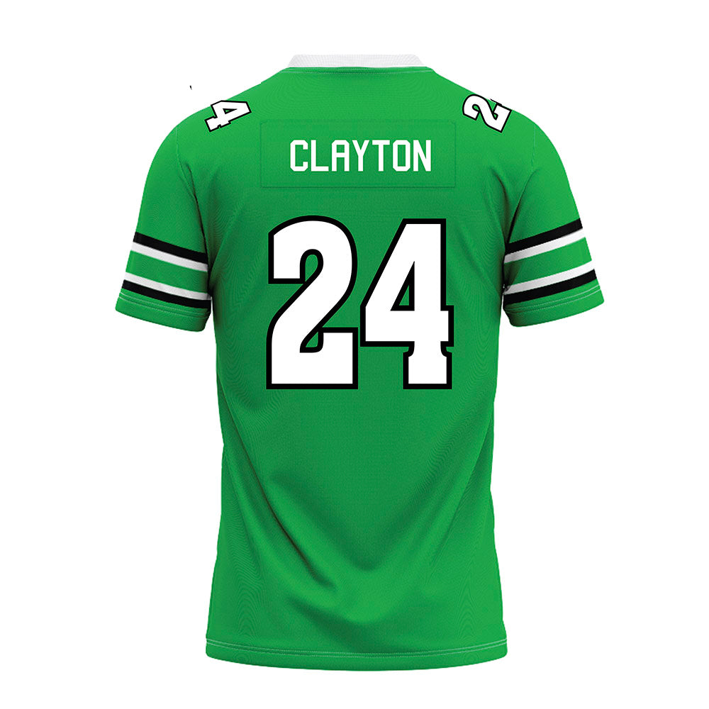 Marshall - NCAA Football : Jacarius Clayton - Green Premium Football Jersey-1