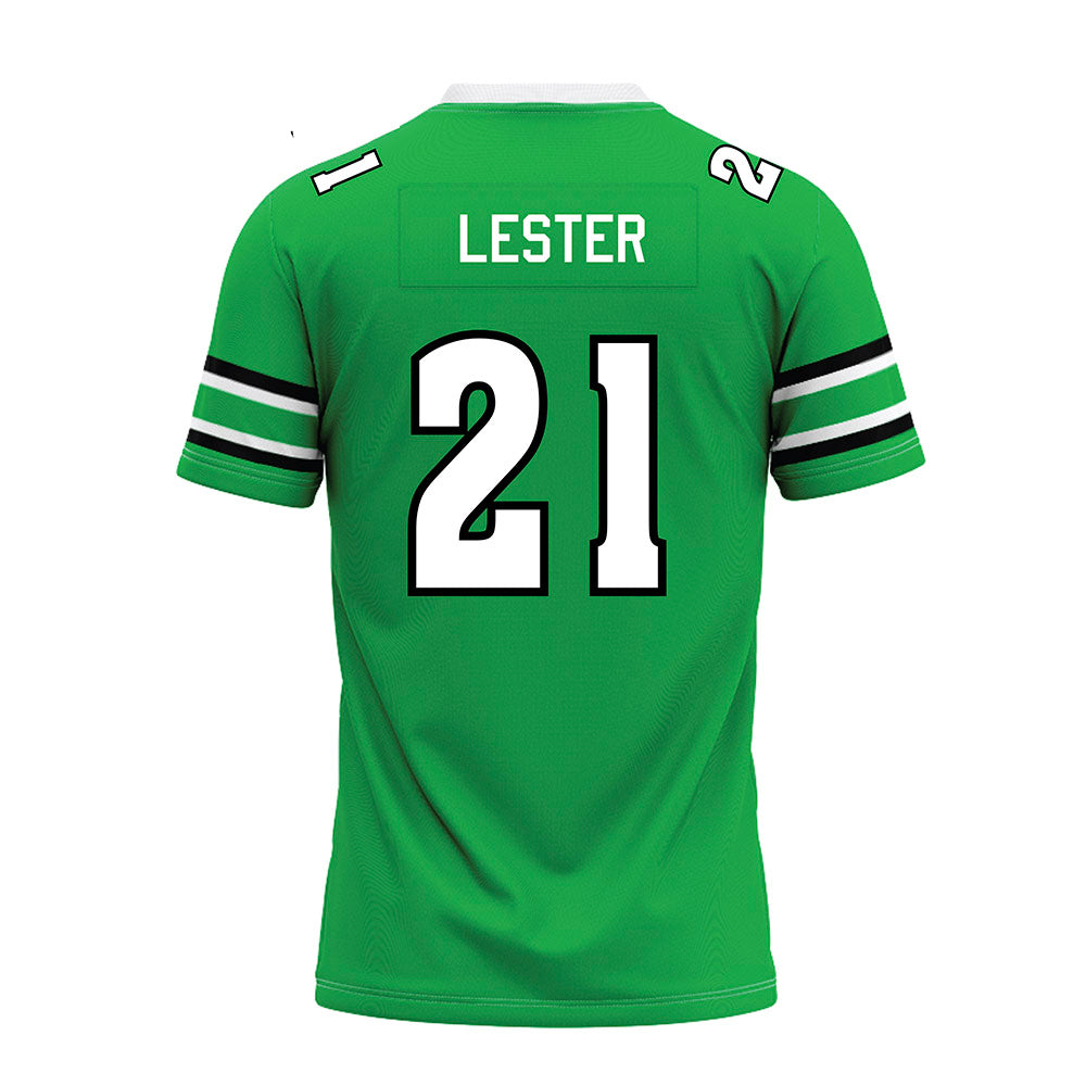 Marshall - NCAA Football : TJ Lester - Green Premium Football Jersey-1
