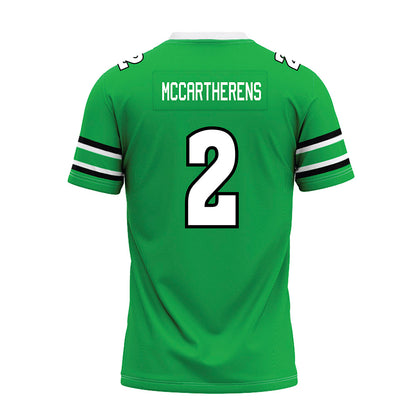 Marshall - NCAA Football : Charles McCartherens - Green Premium Football Jersey-1