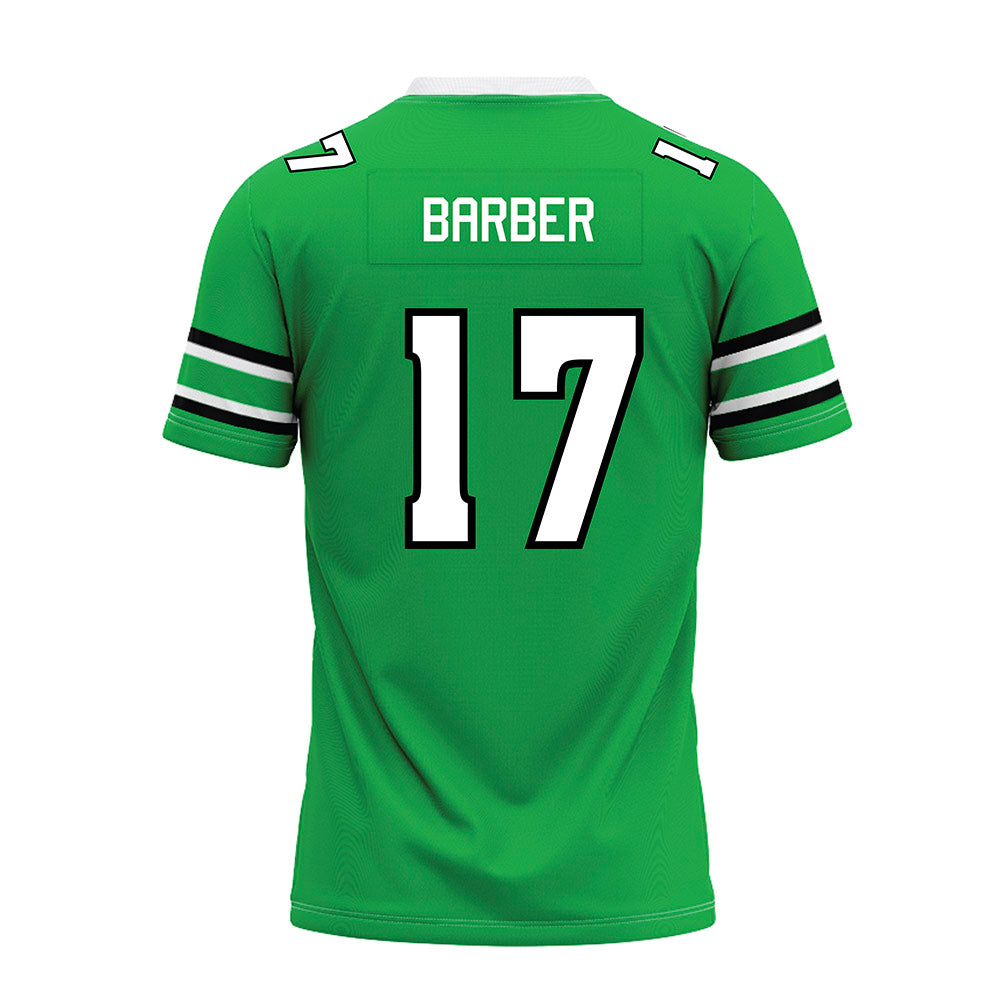 Marshall - NCAA Football : Dylan Barber - Green Premium Football Jersey-1