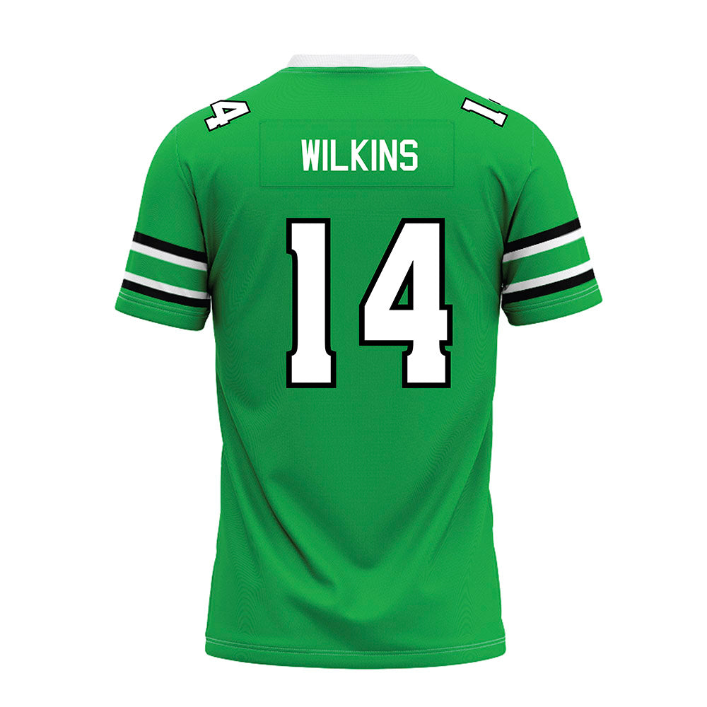 Marshall - NCAA Football : Khalil Wilkins - Green Premium Football Jersey-1