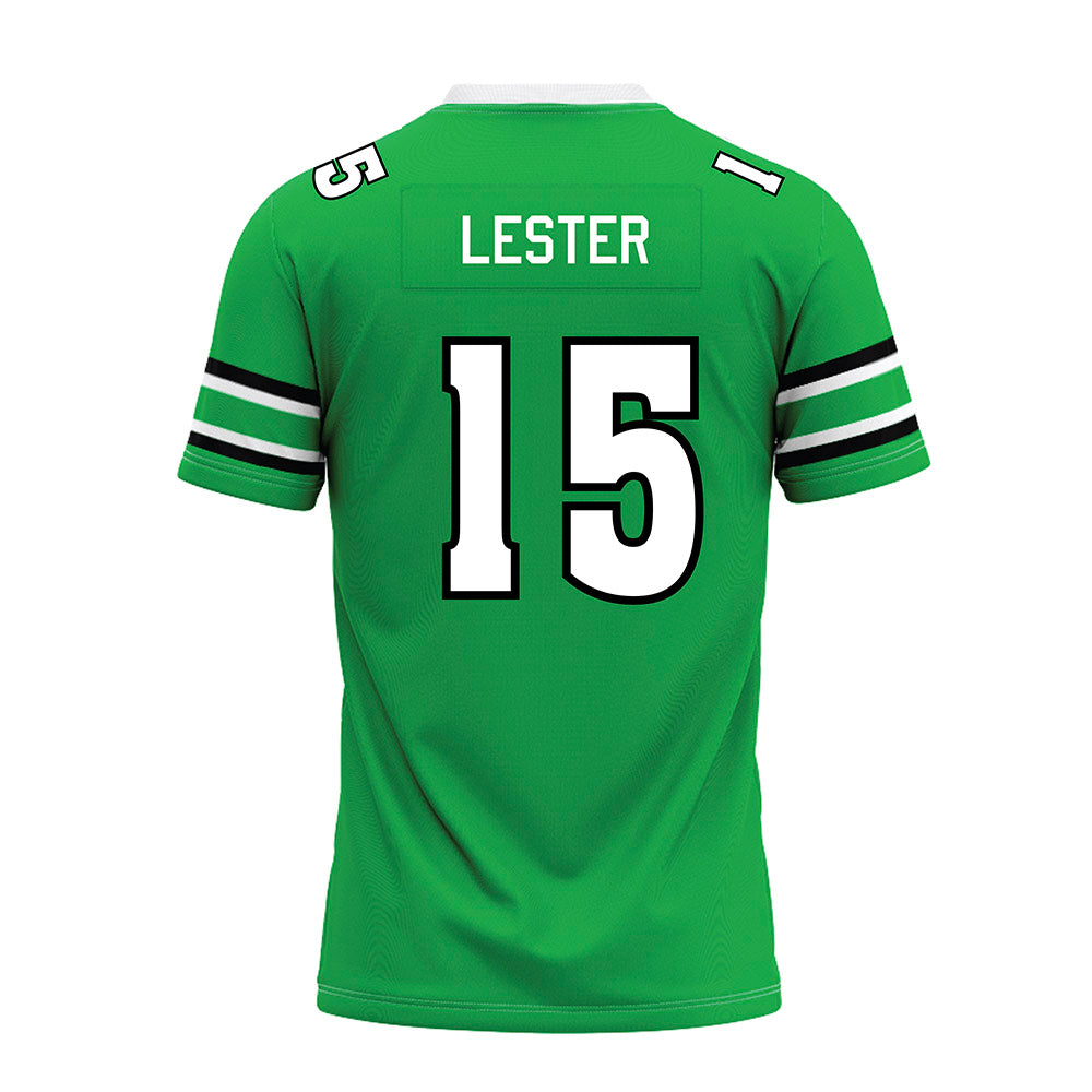 Marshall - NCAA Football : Tristan Lester - Green Premium Football Jersey-1