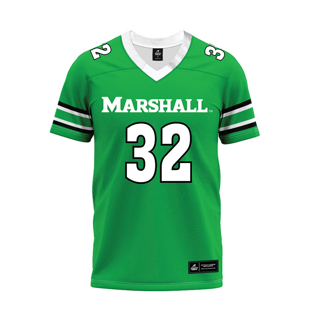 Marshall - NCAA Football : Peter Schuh - Green Premium Football Jersey-0