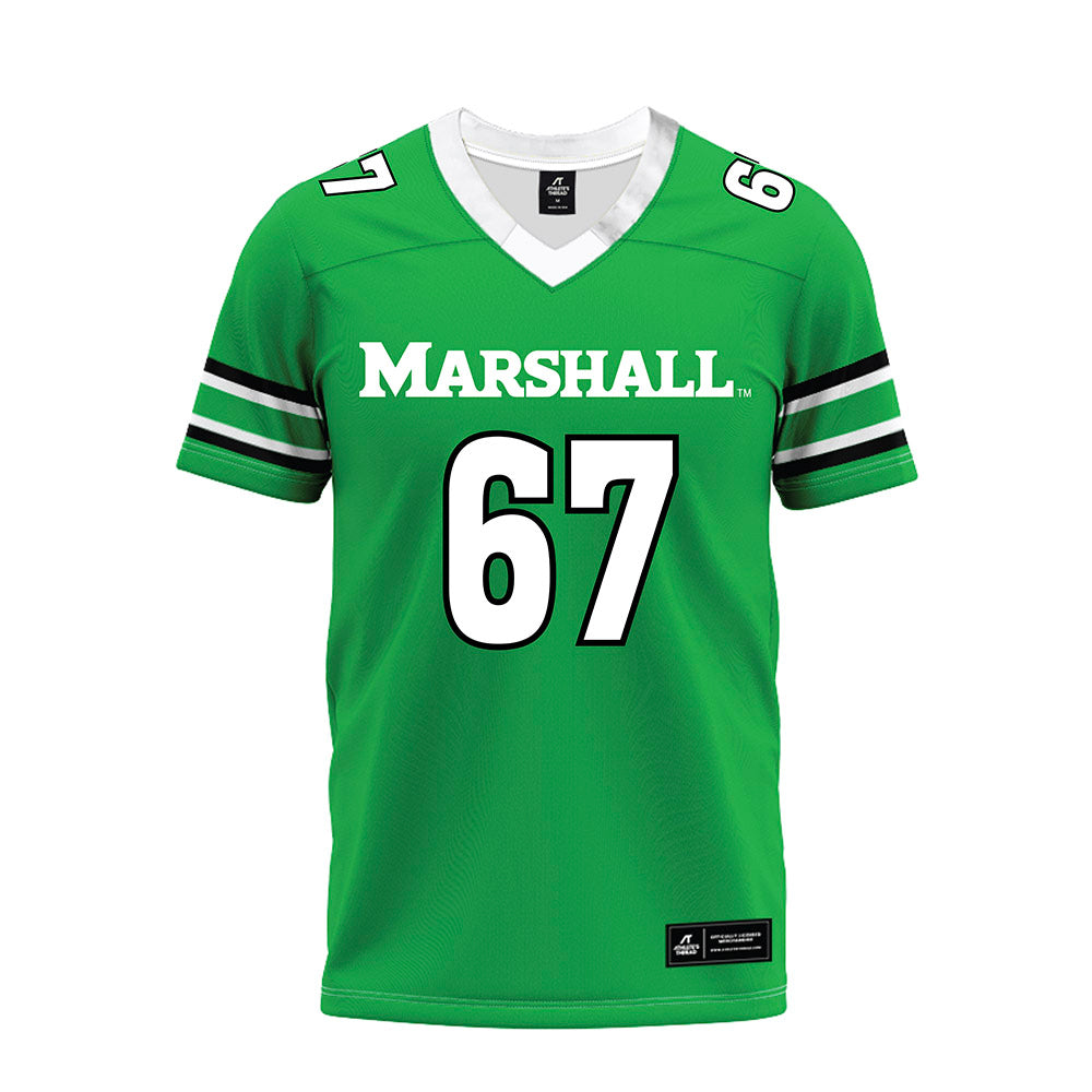 Marshall - NCAA Football : Jack Laird - Green Premium Football Jersey-0