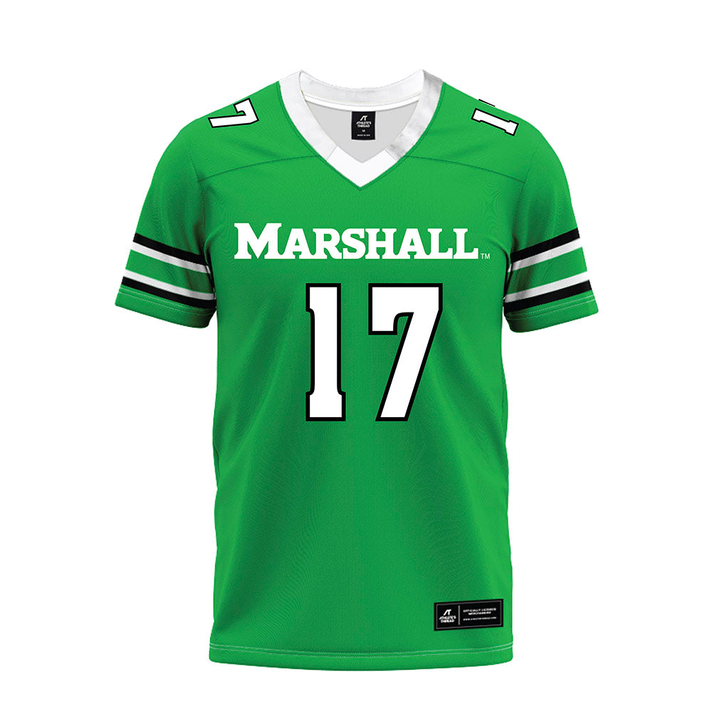 Marshall - NCAA Football : Dylan Barber - Green Premium Football Jersey-0