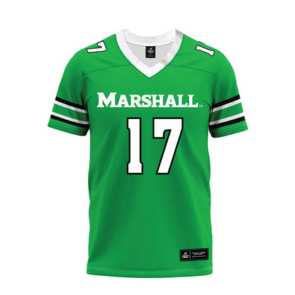 Marshall - NCAA Football : Dylan Barber - Green Premium Football Jersey-0