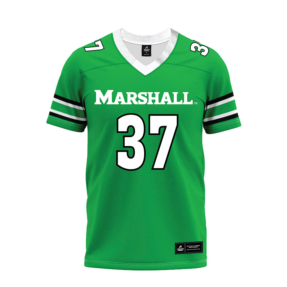 Marshall - NCAA Football : atley cowan - Green Premium Football Jersey-0