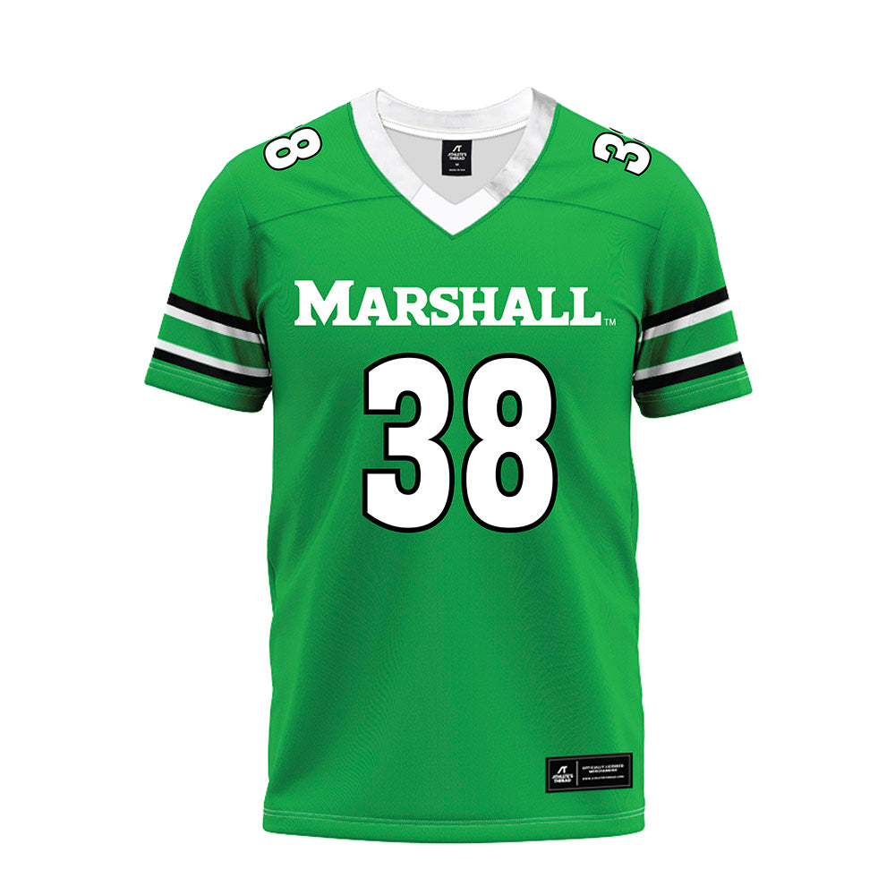 Marshall - NCAA Football : chase massey - Green Premium Football Jersey-0