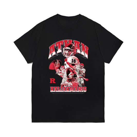 Rutgers - NCAA Football : Athan Kaliakmanis - Collage Comfort Colors T-Shirt-0