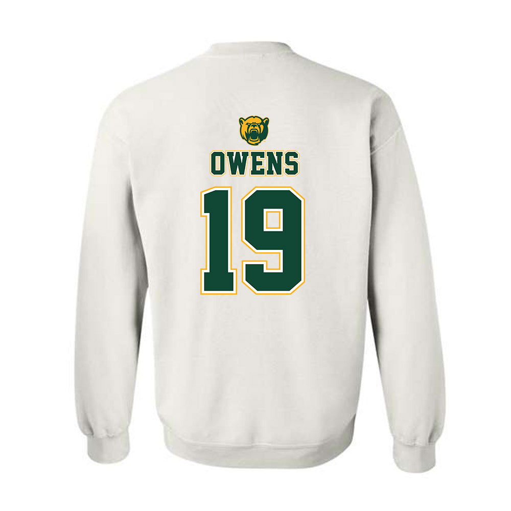 Baylor - NCAA Acrobatics & Tumbling : Lawrence Owens - National Champions Shersey Crewneck Sweatshirt-1