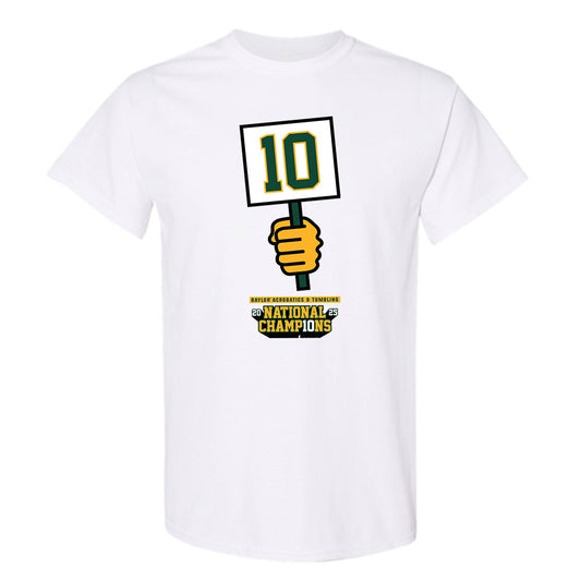 Baylor - NCAA Acrobatics & Tumbling : Aaliyah Adams-Mayfield - National Champions Shersey T-Shirt-0