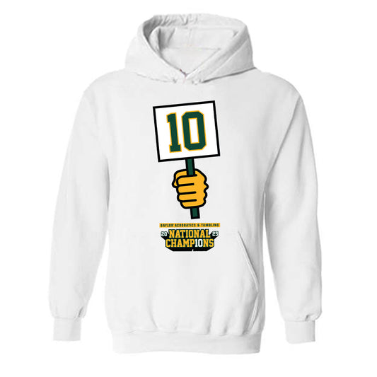 Baylor - NCAA Acrobatics & Tumbling : Sarah Kerr - National Champions Shersey Hooded Sweatshirt-0