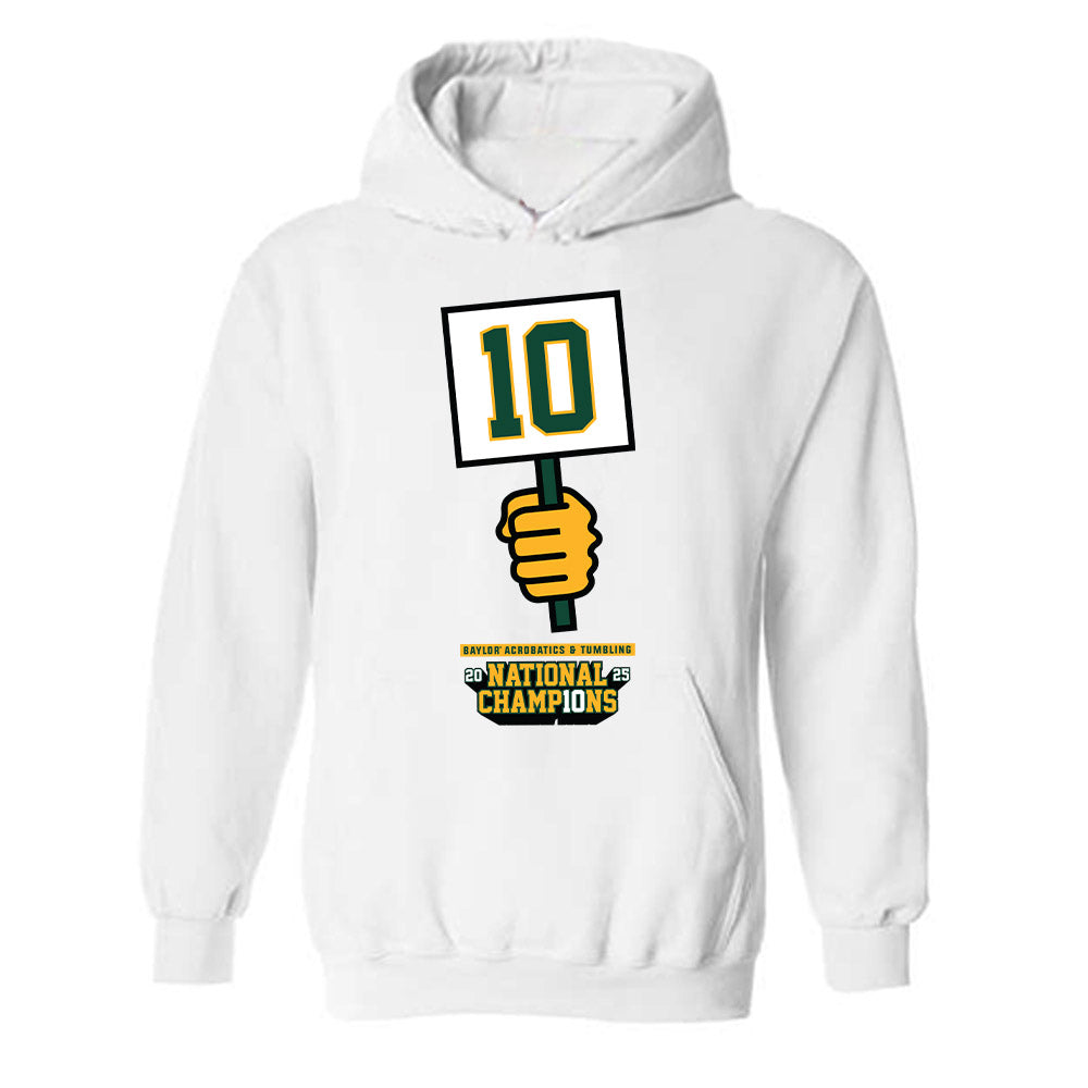Baylor - NCAA Acrobatics & Tumbling : Sofia Criado - National Champions Shersey Hooded Sweatshirt-0