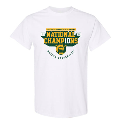 Baylor - NCAA Acrobatics & Tumbling : Camryn Jones - National Champions Shersey T-Shirt-0