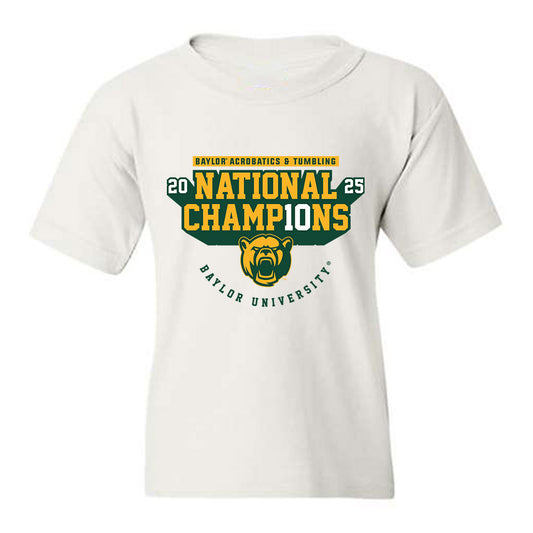 Baylor - NCAA Acrobatics & Tumbling : Charlyze Hemby - National Champions Shersey Youth T-Shirt-0