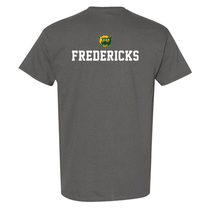Baylor - NCAA Acrobatics & Tumbling : Leah Fredericks - National Champs Shersey T-Shirt-1