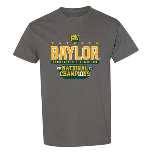 Baylor - NCAA Acrobatics & Tumbling : Cassandra Karnbach - National Champs Shersey T-Shirt-0