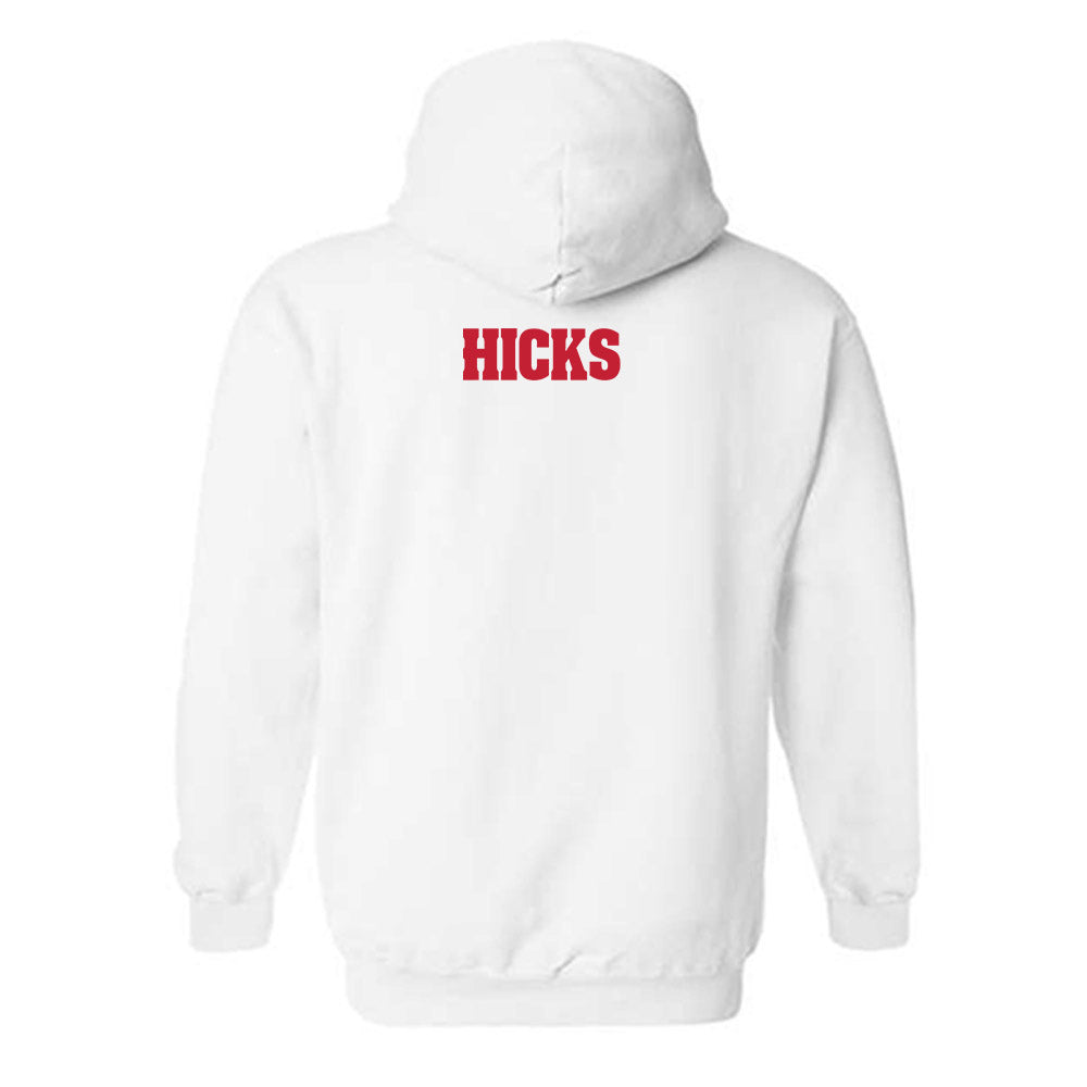 Wisconsin - NCAA Men's Track & Field : Tonovila Hicks - Classic Shersey Hooded Sweatshirt-1