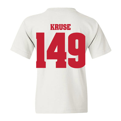 Wisconsin - NCAA Wrestling : Simon Kruse - Classic Shersey Youth T-Shirt-1
