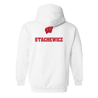 Wisconsin - NCAA Men's Cross Country : Bryce Stachewicz - Sports Shersey Hooded Sweatshirt-1