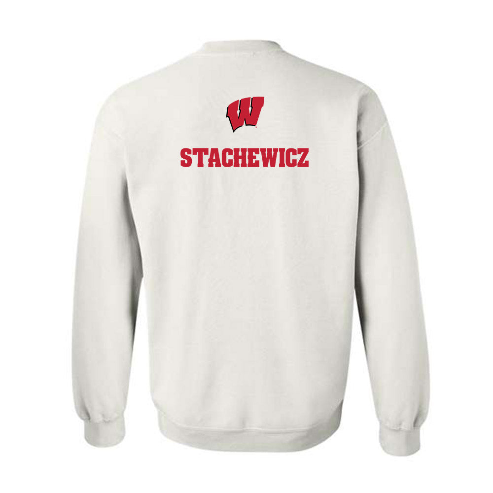 Wisconsin - NCAA Men's Cross Country : Bryce Stachewicz - Sports Shersey Crewneck Sweatshirt-1