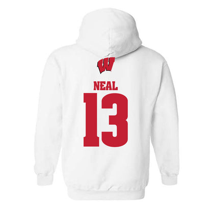 Wisconsin - NCAA Women's Swimming & Diving : Ryane Neal - Sports Shersey Hooded Sweatshirt-1
