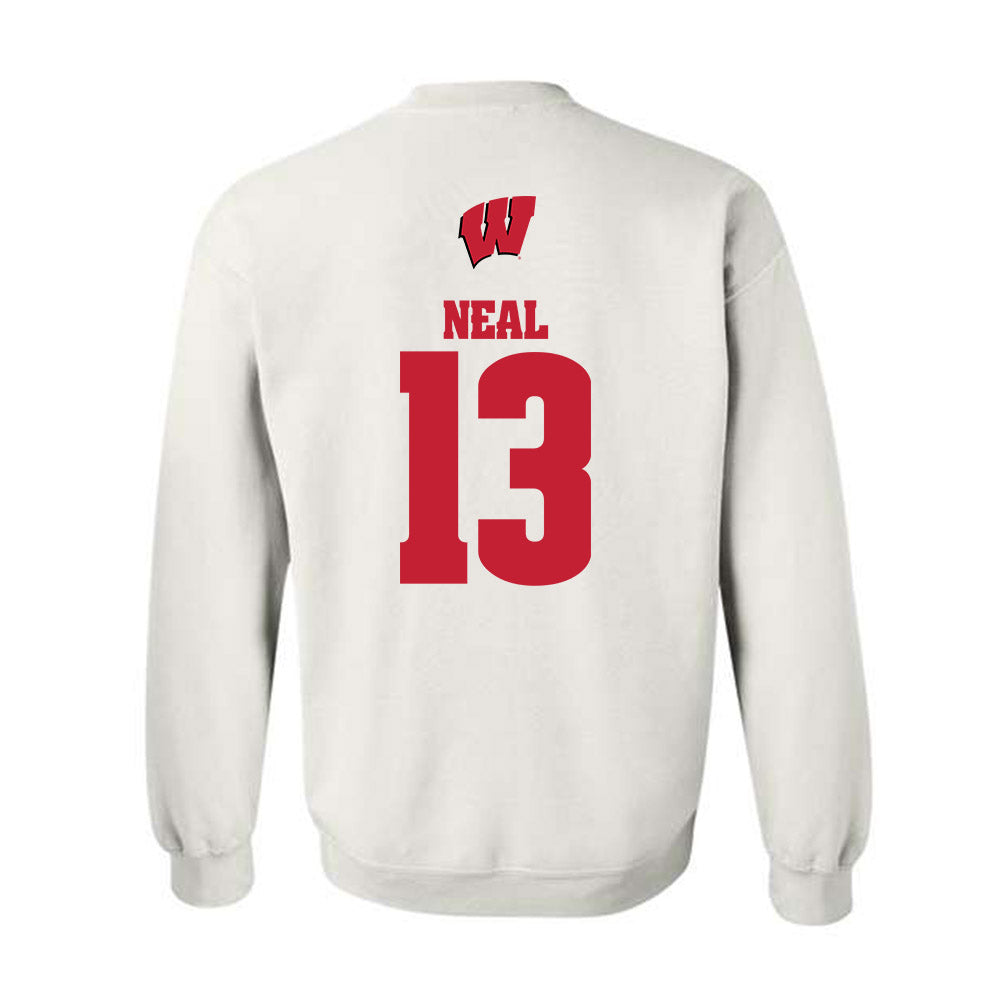 Wisconsin - NCAA Women's Swimming & Diving : Ryane Neal - Sports Shersey Crewneck Sweatshirt-1