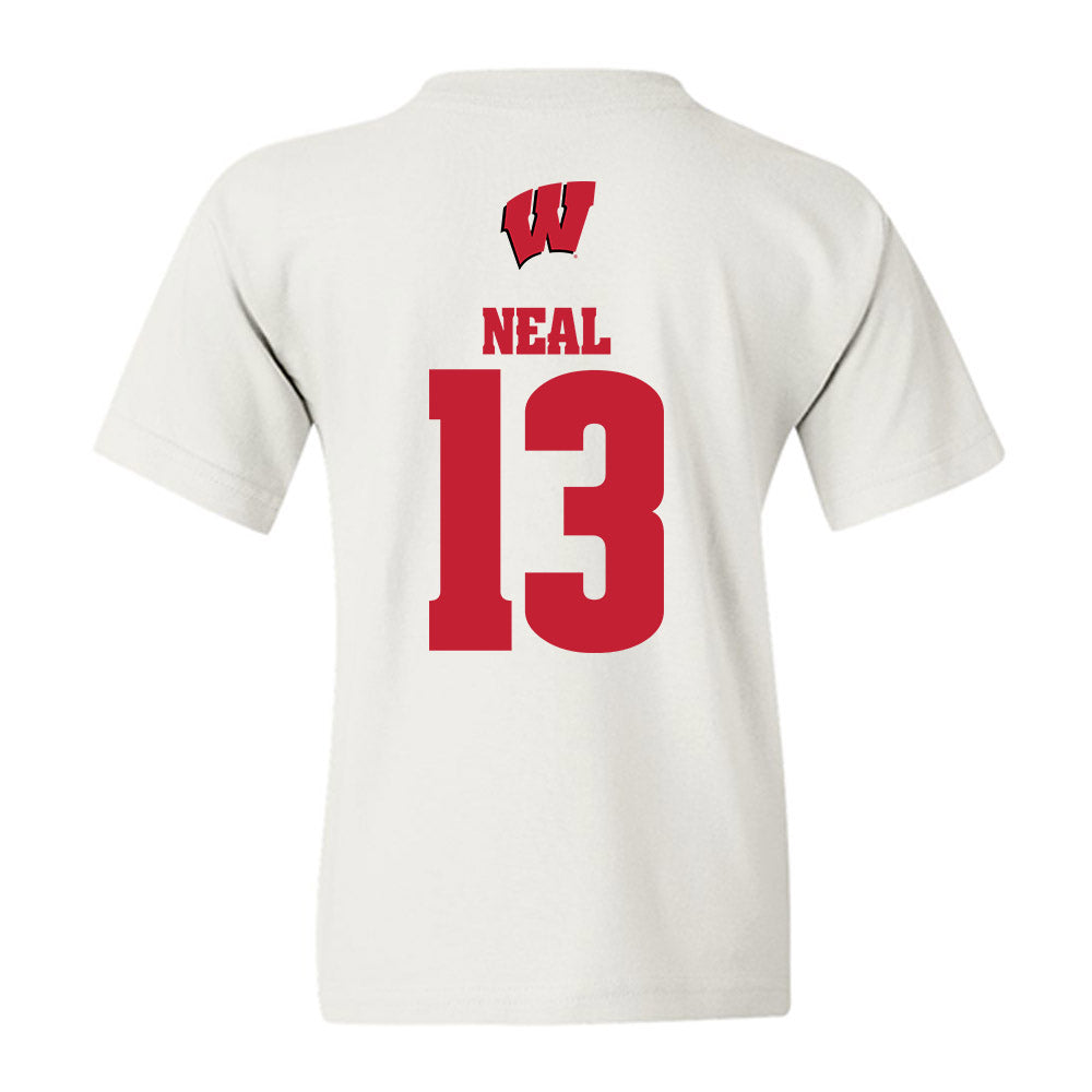 Wisconsin - NCAA Women's Swimming & Diving : Ryane Neal - Sports Shersey Youth T-Shirt-1