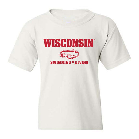 Wisconsin - NCAA Men's Swimming & Diving : Lance Swanepoel - Sports Shersey Youth T-Shirt-0