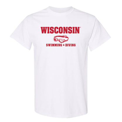 Wisconsin - NCAA Men's Swimming & Diving : Lucas Daniels - Sports Shersey T-Shirt-0