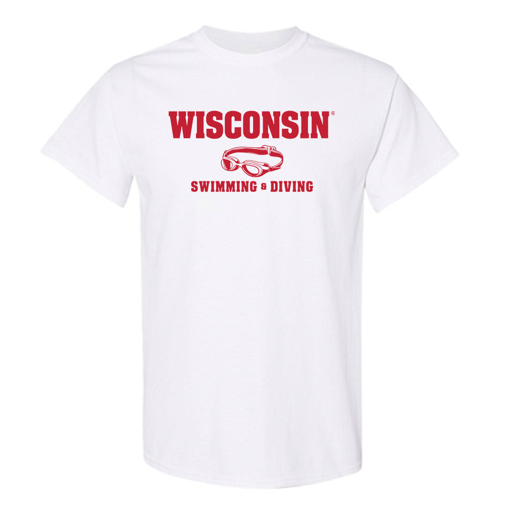 Wisconsin - NCAA Men's Swimming & Diving : Drew Gaerthofner - Sports Shersey T-Shirt-0