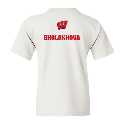 Wisconsin - NCAA Women's Tennis : Maria Sholokhova - Sports Shersey Youth T-Shirt-1