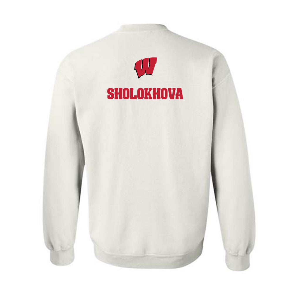 Wisconsin - NCAA Women's Tennis : Maria Sholokhova - Sports Shersey Crewneck Sweatshirt-1