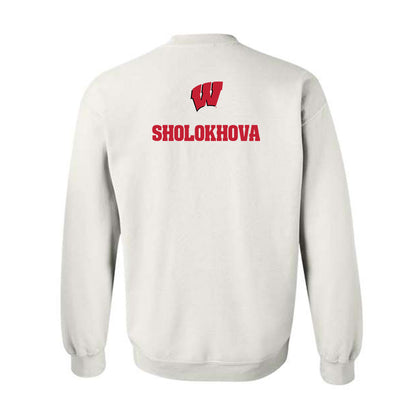 Wisconsin - NCAA Women's Tennis : Maria Sholokhova - Sports Shersey Crewneck Sweatshirt-1