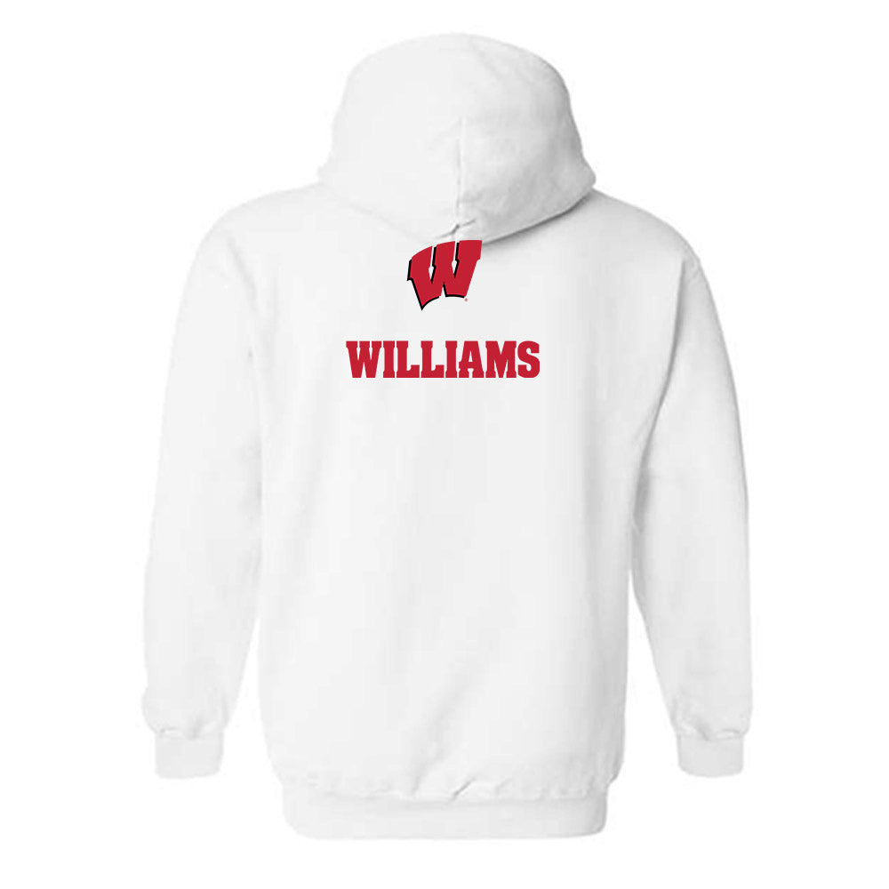 Wisconsin - NCAA Men's Track & Field : Jalen Williams - Sports Shersey Hooded Sweatshirt-1
