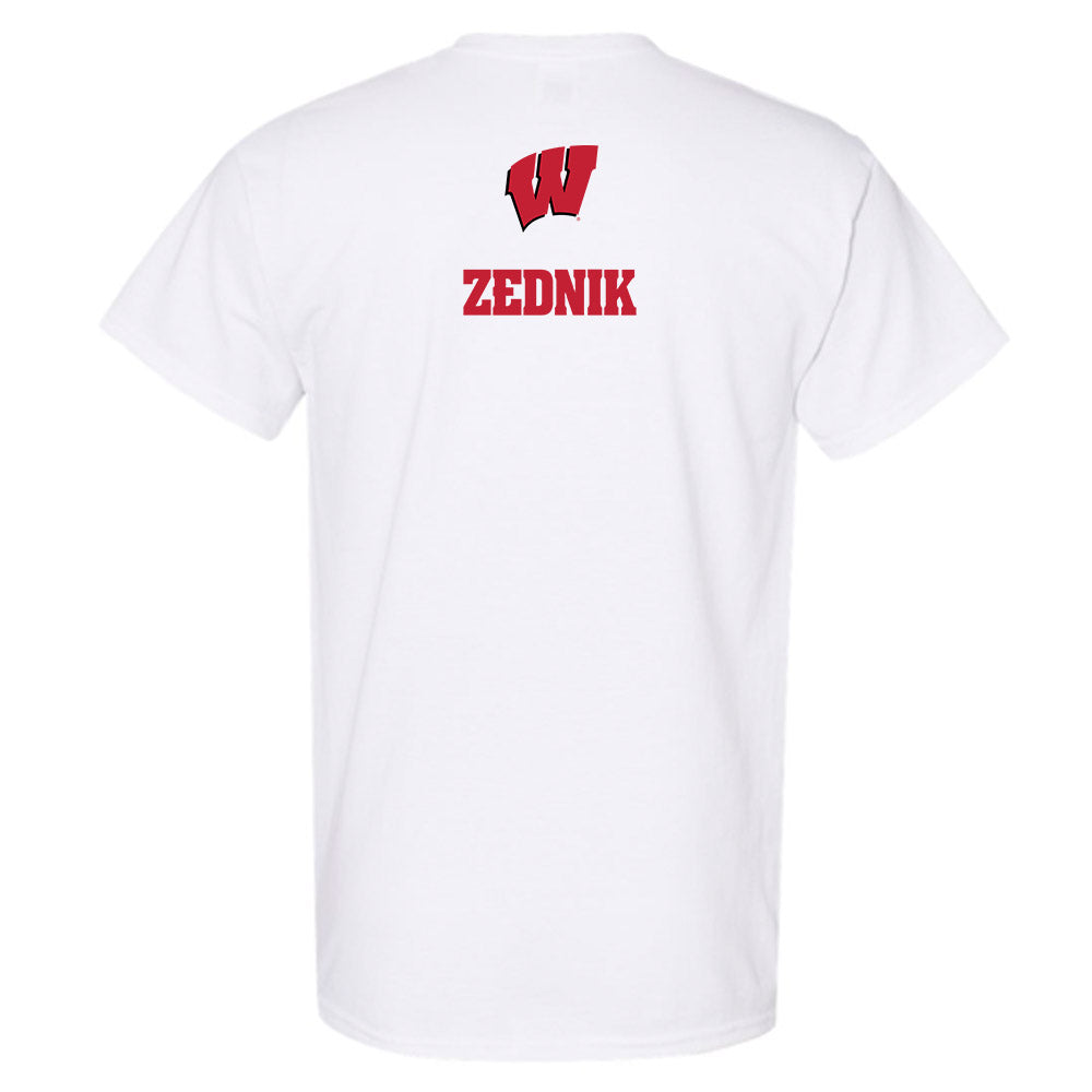 Wisconsin - NCAA Men's Track & Field : Jacob Zednik - Sports Shersey T-Shirt-1