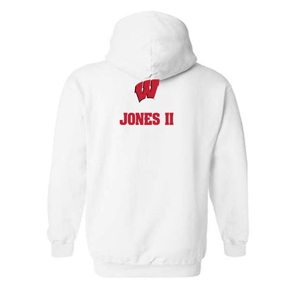 Wisconsin - NCAA Men's Track & Field : Darius Jones II - Sports Shersey Hooded Sweatshirt-1