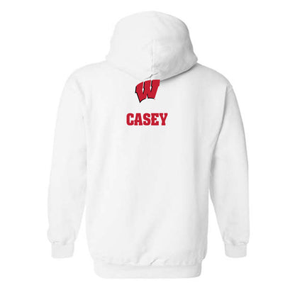 Wisconsin - NCAA Men's Track & Field : Andrew Casey - Sports Shersey Hooded Sweatshirt-1