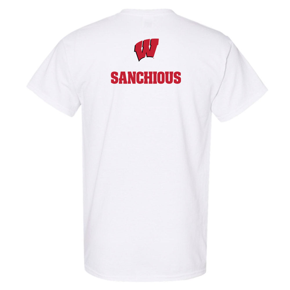 Wisconsin - NCAA Women's Track & Field : Catalina Sanchious - Sports Shersey T-Shirt-1