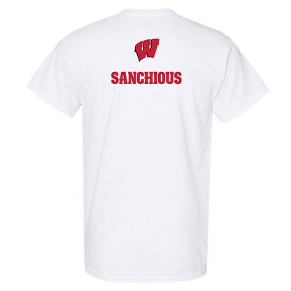 Wisconsin - NCAA Women's Track & Field : Catalina Sanchious - Sports Shersey T-Shirt-1