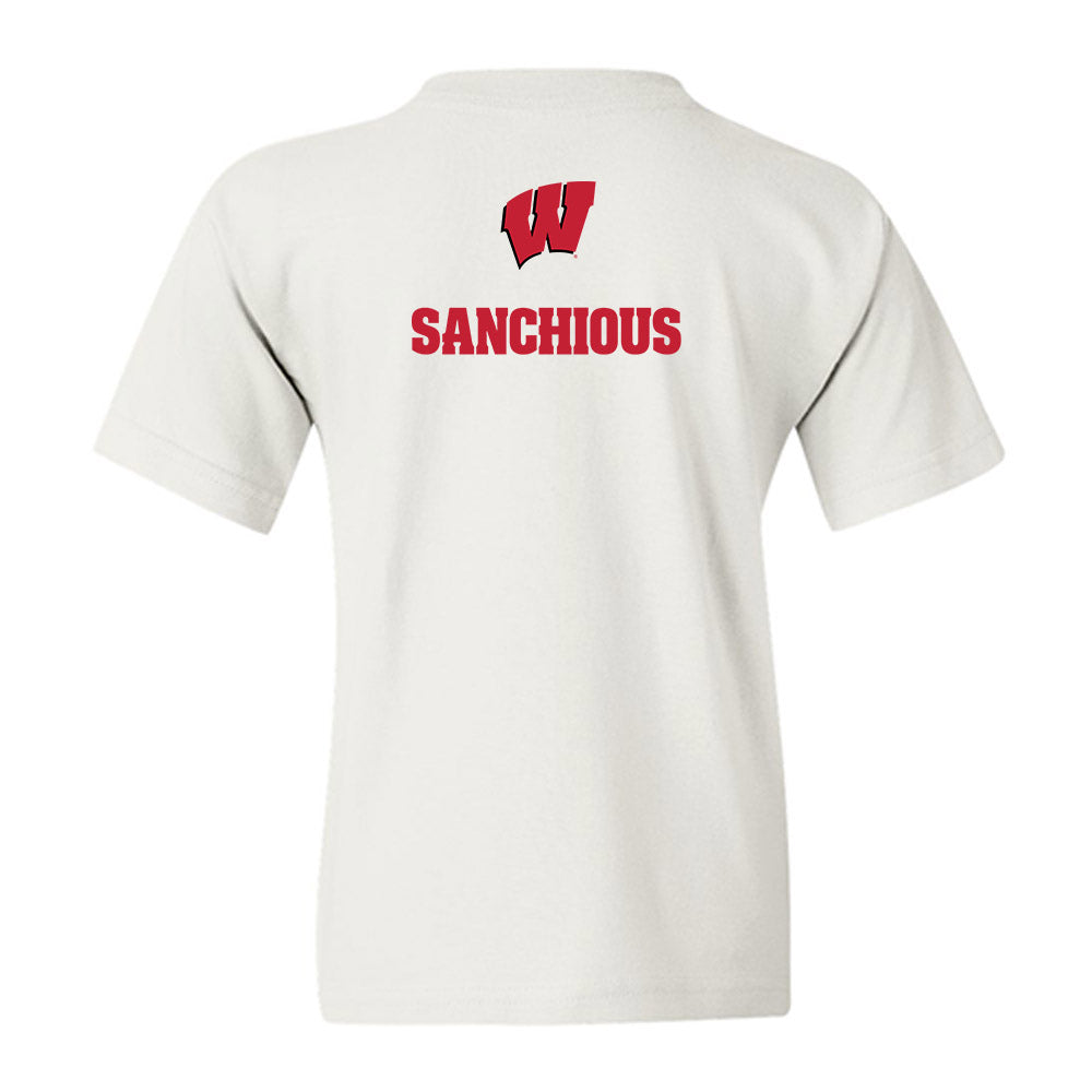 Wisconsin - NCAA Women's Track & Field : Catalina Sanchious - Sports Shersey Youth T-Shirt-1