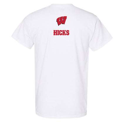 Wisconsin - NCAA Men's Track & Field : Tonovila Hicks - Sports Shersey T-Shirt-1