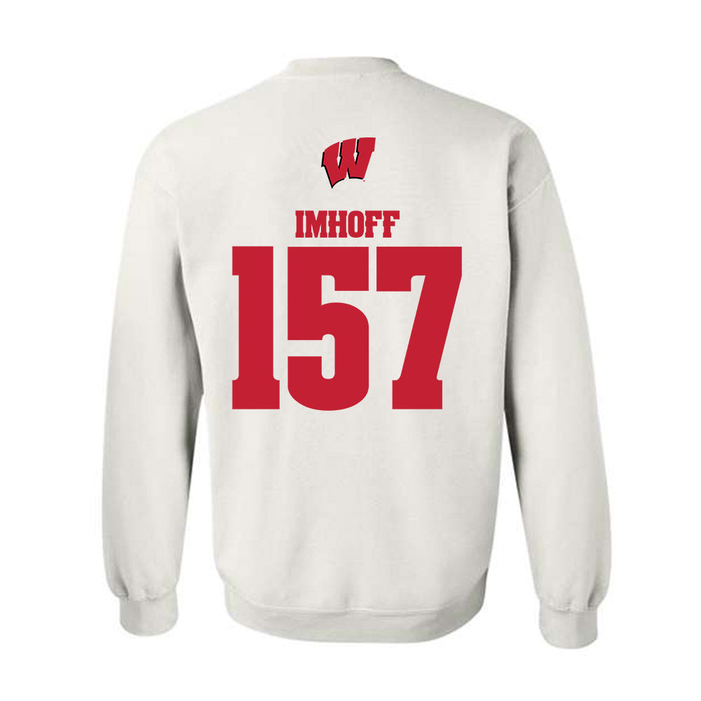 Wisconsin - NCAA Wrestling : Tyson Imhoff - Sports Shersey Crewneck Sweatshirt-1