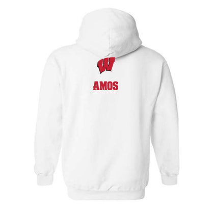 Wisconsin - NCAA Wrestling : Braxton Amos - Sports Shersey Hooded Sweatshirt-1