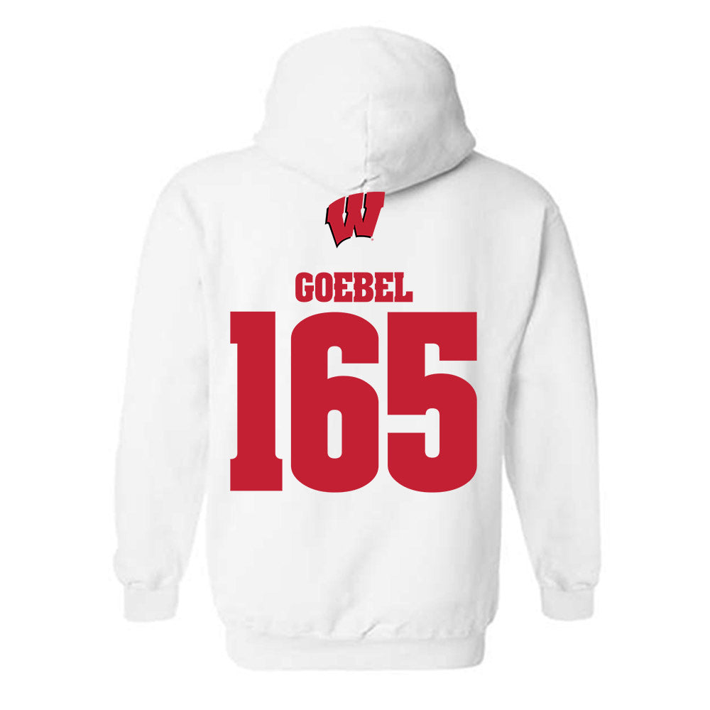 Wisconsin - NCAA Wrestling : Cody Goebel - Sports Shersey Hooded Sweatshirt-1