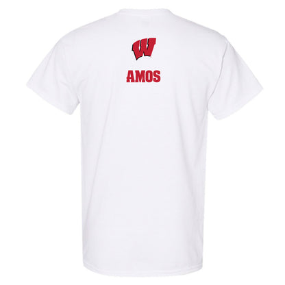 Wisconsin - NCAA Wrestling : Braxton Amos - Sports Shersey T-Shirt-1