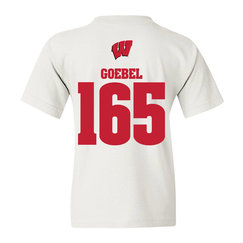 Wisconsin - NCAA Wrestling : Cody Goebel - Sports Shersey Youth T-Shirt-1