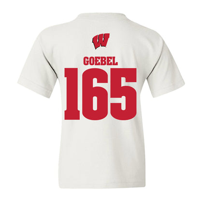 Wisconsin - NCAA Wrestling : Cody Goebel - Sports Shersey Youth T-Shirt-1