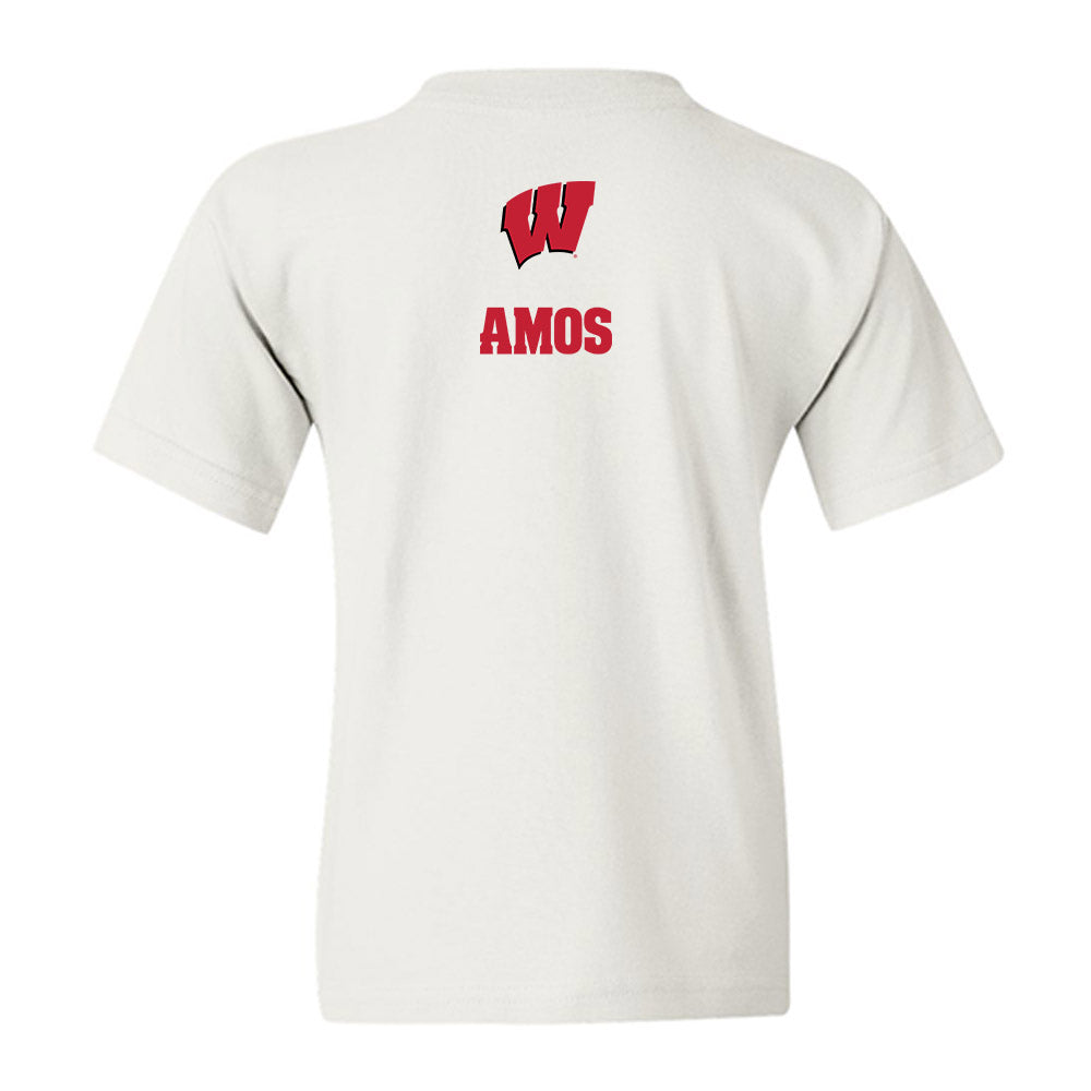 Wisconsin - NCAA Wrestling : Braxton Amos - Sports Shersey Youth T-Shirt-1